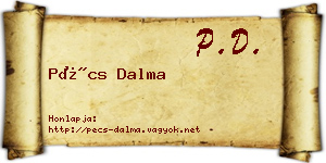 Pécs Dalma névjegykártya