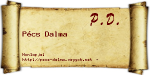Pécs Dalma névjegykártya